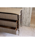 Ambella Home Chiseled Chest - Driftwood / Antique Silver