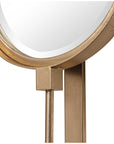 Uttermost Button Gold Mirror