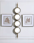 Uttermost Button Gold Mirror