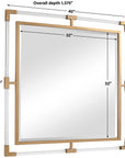Uttermost Balkan Golden Square Mirror