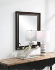Uttermost Wythe Burnished Wood Mirror