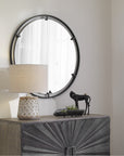 Uttermost Cashel Round Iron Mirror