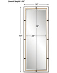 Uttermost Carrizo Tall Bronze and Gold Mirror