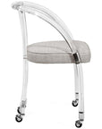Interlude Home Willa Desk Chair - Dove/Silver