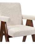 Interlude Home Julian Arm Chair - Boucle