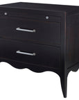 Ambella Home Beatrix Large Nightstand - Hand Rubbed Raven