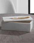 Uttermost Nephele White Stone Box