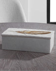 Uttermost Nephele White Stone Box