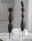 Uttermost Koa Black Marble Sculptures, 2-Piece Set