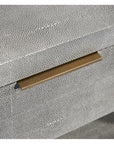 Interlude Home Montaigne Bedside Chest - Shagreen