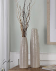 Uttermost Sara Textured Ceramic Vases, 2-Piece Set