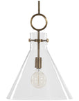 Uttermost Imbuto Funnel Glass 1-Light Pendant