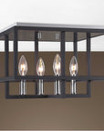 Uttermost Quadrangle 4-Light Flush Mount