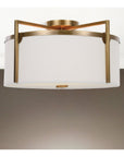 Uttermost Colfax Brass 3-Light Semi Flush