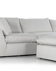 Four Hands Centrale Stevie Anders Ivory Sectional with Free Ottoman