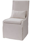 Uttermost Coley White Linen Armless Chair