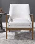 Uttermost Bev White Accent Chair