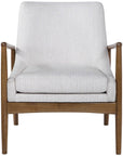 Uttermost Bev White Accent Chair