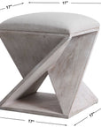 Uttermost Benue Gray Ottoman