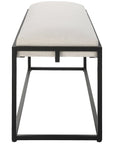 Uttermost Paradox Iron & Fabric Bench