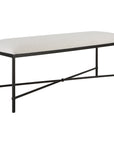 Uttermost Avenham Black Framed Bench