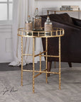 Uttermost Tilly Bright Gold Accent Table