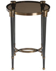 Uttermost Thora Brushed Black Accent Table