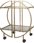 Uttermost Zelina Gold Bar Cart