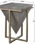 Uttermost Bertrand Shagreen Accent Table