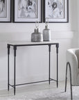Uttermost Bourges White Marble Console Table