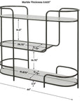 Uttermost Trolley Bar Console Table