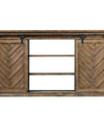 Uttermost Primalia Barn Door Media Console