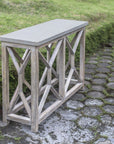 Uttermost Catali Ivory Stone Console Table