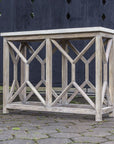 Uttermost Catali Ivory Stone Console Table