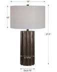 Uttermost Khalio Gun Metal Table Lamp
