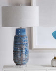 Uttermost Magellan Blue Table Lamp