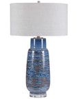 Uttermost Magellan Blue Table Lamp