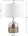 Uttermost Como Chrome Table Lamp