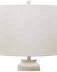 Uttermost Comanche White Crackle Table Lamp