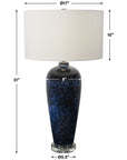 Uttermost Stargazer Cobalt Navy Table Lamp