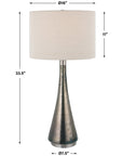 Uttermost Contour Metallic Glass Table Lamp
