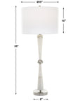 Uttermost Hourglass White Table Lamp
