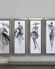 Uttermost Fashion Sketchbook Art, 4-Piece Set