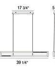 Eurofase Clinton 39-Inch Linear Chandelier