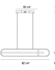 Eurofase Demark 42-Inch Linear Chandelier