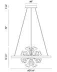 Eurofase Clayton 26-Inch Round Chandelier