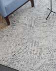 Uttermost Maze Blue Recycled Denim Rug