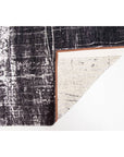 Louis de Poortere Mad Men Griff 8655 White on Black Rug