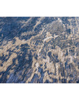 Louis de Poortere Mad Men Cracks 8629 Abyss Blue Rug