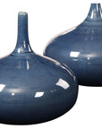 Uttermost Zayan Blue Vases, 2-Piece Set